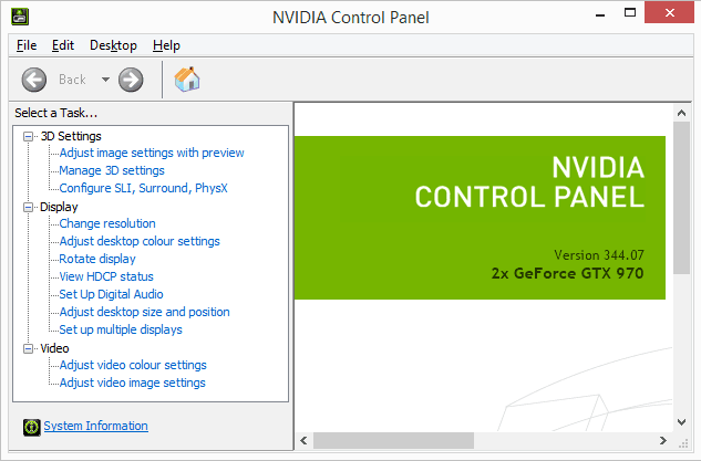 where is nvidia control panel windows 10